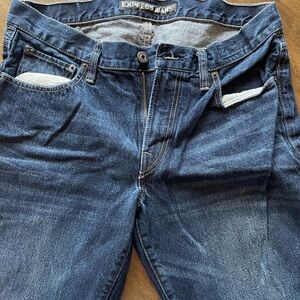 Express Men's Dark Blue Slim Jeans